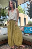 Tasha Damask Bloom Pant Deep Olive